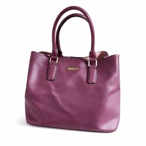 ALDO Burgundy Tote Bag + Matching Wallet + Crossbody Strap – NWOT